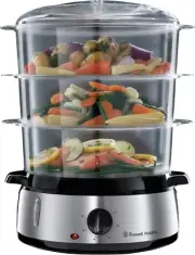 Russell Hobbs Cook Home 9L Food Steamer RHSTM3 800W 3 Tiers with 9L Total Cap