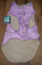 New Max & Bella Pet Dog Jacket M Pink Sherpa Lined