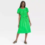 NWT! Who What Wear Midi Peasant Dress SIZE M