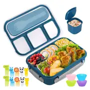 4 Compartments Bento Lunch Box Food Storage Containers Microwave Safe Bento Boxes