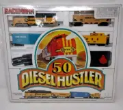 1980s Sealed/Complete BACHMANN 50 DIESEL HUSTLER TRAIN SET HO SCALE New in Box