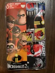 Boys Briefs Incredibles 2 Disney Pixar Sz 8 5 pack New in Package