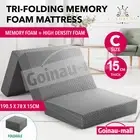 Portable Camping Memory Foam Mattress Trifold Sleeping Floor Pad Bed Cushion Mat