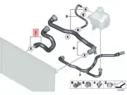 OEM RADIATOR COOLANT HOSE MINI COOPER ONE R60 R61 COOPER D 1.6 17129802103 NEW