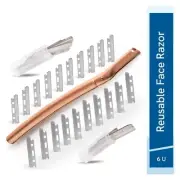 Dermaplaning Tool Face Razor for Women Eyebrow Razor Travel Shaver W 20 Blades