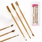 3pcs/set Manicure Cuticle Remover Double Side Cuticle Cleaning Comfortable Grip