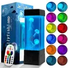 Jellyfish Lamp Aquarium Tank Lava Lamp LED Mood Lamp Night Light 17 Colors