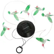 Solar Hummingbird Wind Chime Lights, 6 LEDs, IP65 - Green