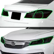 Fits Honda Accord 2016 2017 Tail Head Light Precut Smoked Tint Headlight Film (for: Honda)