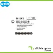 KMC Bike Chain - Z1 Wide - Single Speed - 1/2 X 1/8" X 112 - Links - Black