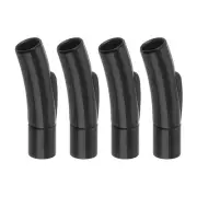 5mm Hole Column Clasps, 4Pcs Leather Cord End Clasp Connectors, Black（9mm）