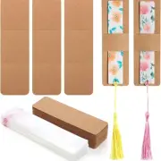 Color Tassels Craft DIY Bookmarks Blank Book Marks Craft for Classroom Project