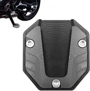 Quzente Motorcycle Stand Pad - Side Stand Extension Foot Support Aluminium Alloy Plate,Stable Base, High Strength Motorcycle Foot Plate for Electric Vehicle