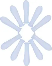 Lab Grade 10packs Graduated Pipette Tips Red Silicone Bulb Scale Pipette Caps Sturdy Glass Tips for Pipette