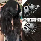 Easy Loop Micro Ring Tip Remy Human Hair Extensions Micro Beads Link Hair 100PCS