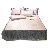 在飛比找樂天市場購物網優惠-韓版少女冰絲床裙床罩單件床單席夢思保護套1.8x2.0x2.