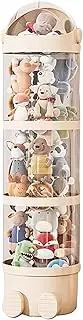 Stackable Large Toy Bucket for Living Room Say Goodbye to Clutter Stuffed Animal Tube Storage Toy Storage Tube ABS, 51inch Milk White