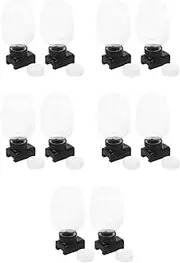 Abaodam 10 Sets Plastic Toy Beads Container Set Reusable Storage Bottle with Pineapple Shape for Kids Shooter Game Easy Install Adapter Included