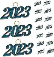 [Operitacx] Year Pendant Necklace for Women Cauldron Gold Charms for Jewelry Making Gold Bracelet Craft Disk Charm Chain Small Decorative Key Decoration Jewelry Charms White Alloy