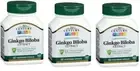 21st Century Ginkgo Biloba Extract Capsules 60ct X 3 Packs