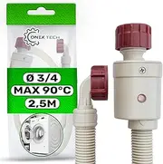 Aquastop Hose Washing Machine and Dishwasher with Length 2.5 m Safety Valves Diameter 3/4 ONIX TECH