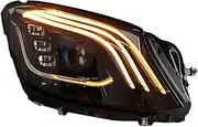 Compatible For Benz S-class W222 2014-2017 S400 S450 Turn Signal Flashlight Car Front LED Headlight Assembly Daytime Running Lamp Head Lamp(L and R)