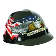 Msa Safety Hard Hat,Type 1, Class E,Ratchet,Black 10079479 Msa Safety 10079479