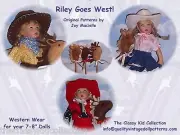 For Riley Doll Goes West Clothing Patterns LQQK!