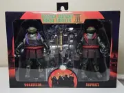 NECA Teenage Mutant Ninja Turtles Movie 3 Donatello & Raphael 2 Pack Samurai