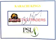 Babar Azam SIGNED Karachi Kings PSL T20 Card. UNIQUE! Pakistan Imran Waqar Wasim