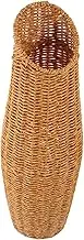 Gatuida Rustic Imitation Rattan Vase Decorative Floor Holder for Flowers Stylish Woven Design for Home Decor Easy to Clean for Office and Living