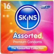 Skins Assorted Condoms Multipack, Ultra-Thin, Natural & Dots & Ribs. No Latex Sm