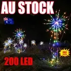 NEW 200 LED Solar Firework Lights Waterproof Outdoor Path Lawn Garden Decor LaBC