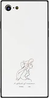 Gourmandise DNG-10A Square Glass Case, Compatible with Disney Characters, iPhone SE (3rd Generation, 2nd Generation), 8/7 (4.7 inch), One Point