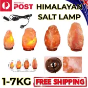 Natural Pink Crystal Rock HIMALAYAN SALT LAMP Dimmer Switch Night Light 1-7KG AU