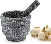 Black Resin Mortar & Pestle Spices Crusher Herbs Grinder Crushing Nuts