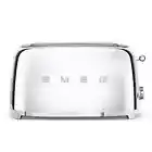 Smeg 50's Retro Style Chrome 4x2 Slice Toaster TSF02SSUS Stainless Steel NEW
