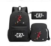 Liyun 3pcs Football Cristiano Ronaldo Backpack 3d Printe Teens Shoulder Bags Colour 10