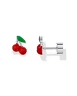 PAVOI Rhodium Plated Sterling Silver Posts Enamel Flatback Stud Earrings for ...