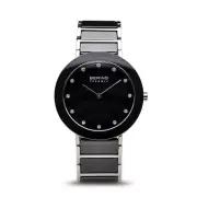 Bering Time Ceramic Silver Steel Case & Strap Ceramic Women's Watch 11435-749