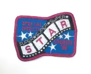 PATCH GSA Girl Scouts Super Star Cookies '96 1996 Special Effects Purple Blue