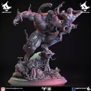 Spider-man vs. Venom resin Sculpture Bust Model Kit Unpainted/Unassembled