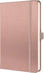 SIGEL CO401 Conceptum Notebook, lined, approx. A5, pink, hardcover, 194 pages
