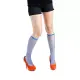 英國進口義大利製【Pamela Mann】藍色細格紋及膝高筒襪 Free SIZE