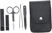 FOMIYES Essential Manicure Set 5-piece Nail Clippers Scissors Trimmer Cuticle Pusher Perfect for Home Use Travel