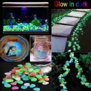 Garden Pebbles Glow Stones Rocks Walkway Path Patio Lawn Aquarium Home- Multiclr