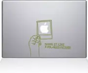The Decal Guru Shake it Like a Polaroid Picture MacBook Decal Vinyl Sticker, 15"