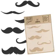 DIY Reusable Plastic STENCIL / A3 A4 A5 MUSTACHE SET Scrapbooking - Decoupage