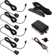 Gatuida Reverse Backup Sensor Parking Radar System with, 4 Sensors, Easy Install, Black, for All Car Models, Avoid Blind Spots, Enhance Safety