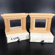 Hofco Miniature Dollhouse Set Of 2 Wood Dormer Window & Trim 1:12